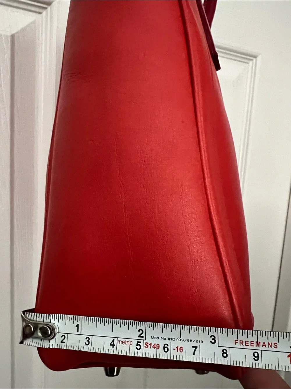 Coach Vintage Red Leather Bonnie Cashin Legacy Slim Tote, style 9422